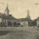 Soldau, Ostpreußen - Marktplatz mit Rathaus (Zeno Ansichtskarten)